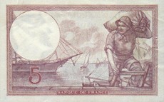 5 francs violet